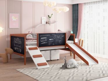 ACME Aurea 2 Toy Boxes, Cherry Oak & White Finish BD01410