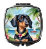 NEW Dachshund Luau Compact Mirror Decorative Travel Makeup Mirror for Women Girls Gifts Pocket Makeup Mirror Folding Handheld