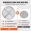 VEVOR Fire Pit Spark Screen Round 27", Reinforced Heavy Duty Steel Metal Cover, Outdoor Firepit Lid
