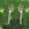 Halloween Decorations with 20 LED lights 8 changeable lighting modes waterproof battery-powered timer Skeleton Hand Realistic Halloween skeleton indoo