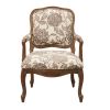Camel Back Exposed Wood Chair