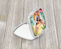 NEW Chihuahua Luau Compact Mirror Decorative Travel Makeup Mirror for Women Girls Gifts Pocket Makeup Mirror Folding Handheld