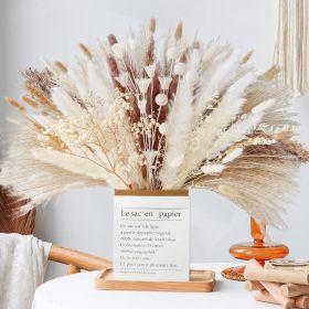 62/100/109pcs Natural Dried Pampa Grass Bouquet Phragmites Dried Flower Boho Home Decor Bouquet Room Holiday Wedding Party Decor (Ships From: China, Color: 109pcs)