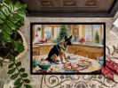 NEW German Shepherd Christmas Cookies Doormat Front Door Mat Indoor Outdoor Rugs for Entryway, Non Slip Washable Low Pile, 18H X 27W
