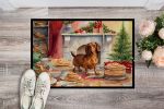 NEW Dachshund Christmas Cookies Doormat Front Door Mat Indoor Outdoor Rugs for Entryway, Non Slip Washable Low Pile, 18H X 27W